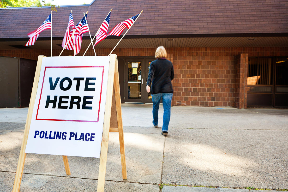 Election Signs in Lewisville, North Carolina