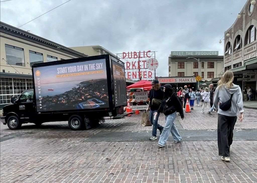 Seattle Tacoma Billboard truck