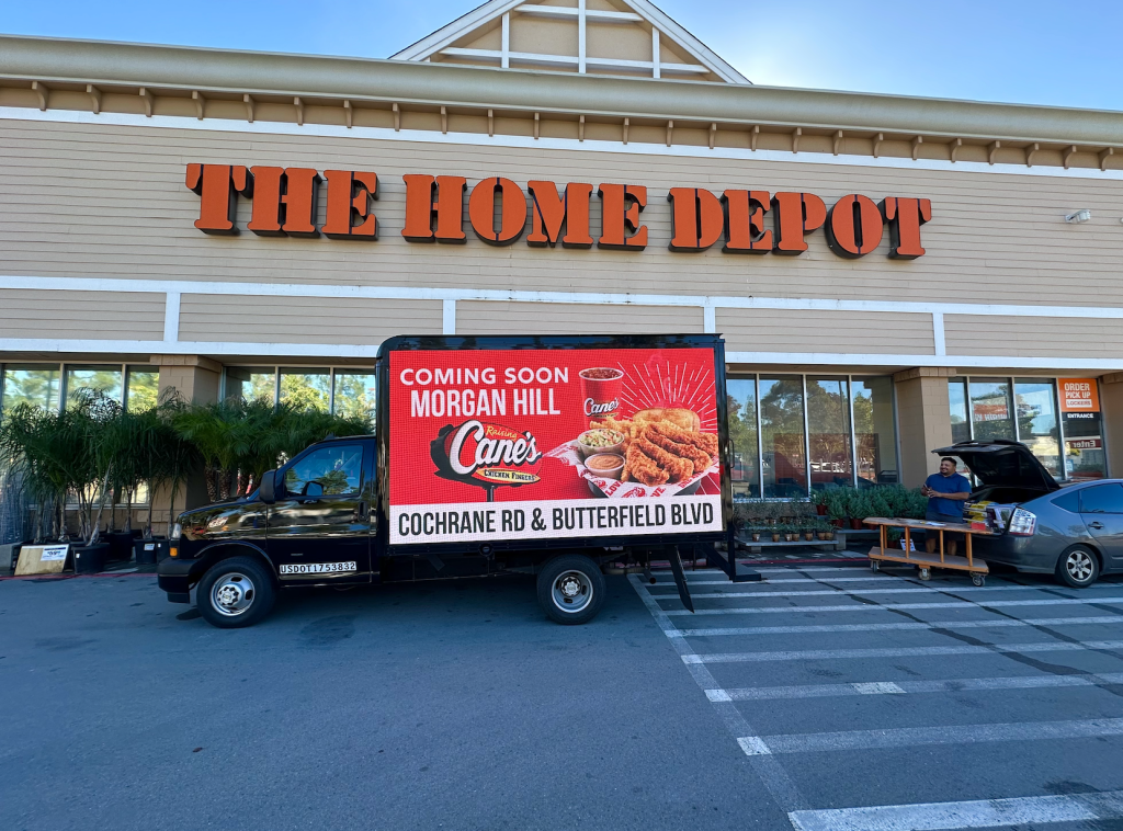 San Jose LED billboard truck advertising